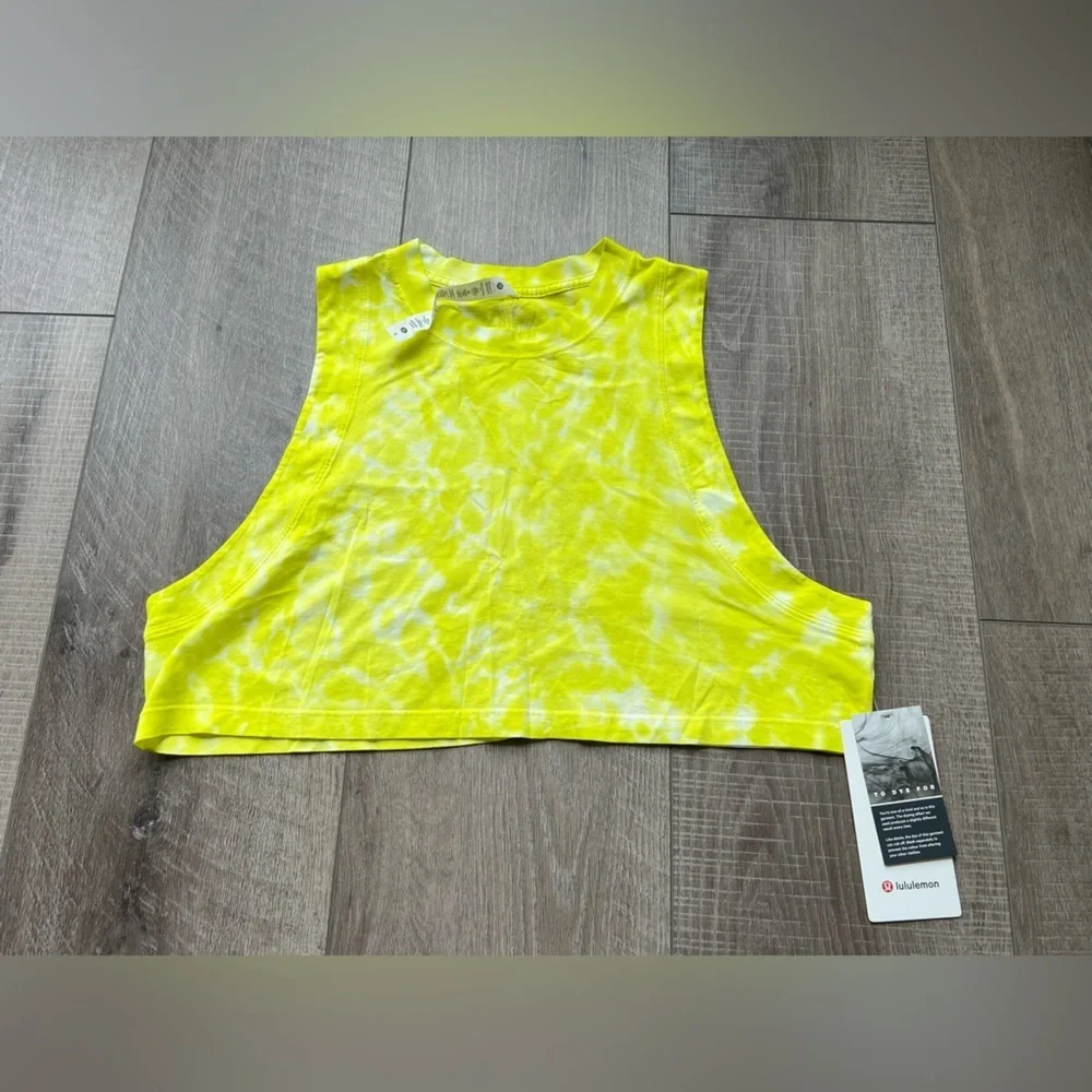 Lululemon All Yours Cropped Cotton Tank Top *Tie Dye